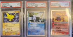 Pokemon Black Star Promo Lot Moltres EX 031 Articuno EX 032 Zapdos EX 033 Psa 8 - Image 1