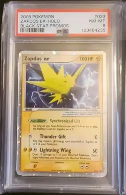 Pokemon Black Star Promo Lot Moltres EX 031 Articuno EX 032 Zapdos EX 033 Psa 8 - Image 2
