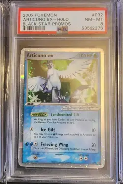 Pokemon Black Star Promo Lot Moltres EX 031 Articuno EX 032 Zapdos EX 033 Psa 8 - Image 3