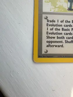 Pokemon WOTC Base Set Non Holo Rare Trainer Pokemon Trader 77/102 - Image 4