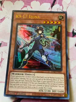 K9-17 Izuna JUSH-EN031 1st edition NM yu-gi-oh - Image 1