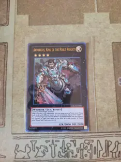 YUGIOH ARTORIGUS KING OF THE NOBLE KNIGHTS CBLZ-EN086 ULTRA UNLIMITED ED LP - Image 1