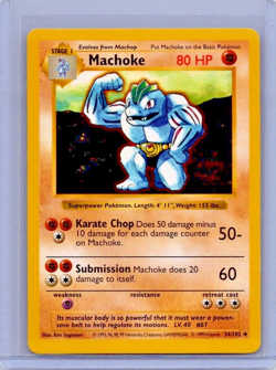 Machoke (Shadowless) Base Set Card - Great Card for your collection! - Image 1