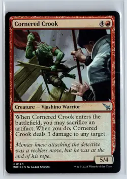 FOIL Cornered Crook Murders at Karlov Manor - MTG Magic the Gathering Card - Image 1