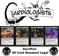 60 Card Standard Legal Deck MTG | Sacrifice | Mono Black | Sacrifice & Recursion - Image 1