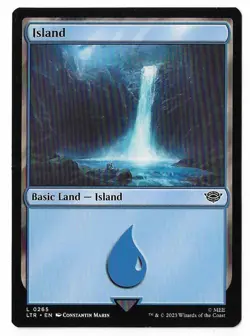 MTG Island Lord of the Rings (LTR) Basic Land Magic Card #0265 Unplayed - Image 3