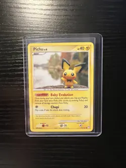 Pokemon Pichu TCG Mysterious Treasures Card 93/123 Regular Common - Image 1