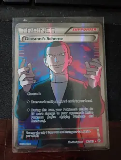 Pokemon XY Breakthrough Giovanni's Scheme Full Art Holo Card 162/162 English TCG - Image 1