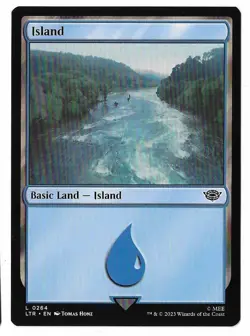 MTG Island Lord of the Rings (LTR) Basic Land Magic Card #0264 Unplayed - Image 3