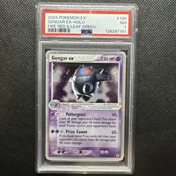 Pokemon Gengar EX Holo Card 108/112 FireRed & LeafGreen PSA 7 NM - Image 1
