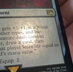 Ninja's Blades - Pre-release Foil Stamped Promo - Final Fantasy MTG - Image 2