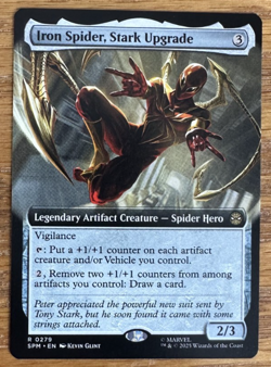 MTG Marvel Spider-Man, Iron Spider, Stark Upgrade - Extended Art - Image 1