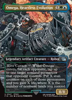 MTG Final Fantasy Commander Deck - Omega, Heartless Evolution(FOIL) - Green Blue - Image 1