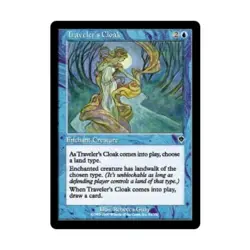 WOTC MtG Invasion Traveler's Cloak (C) (Foil) EX - Image 1