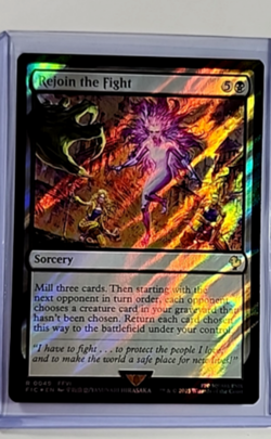 MTG Magic The Gathering Final Fantasy Commander Surge Foil #49 Rejoin the Fight - Image 1