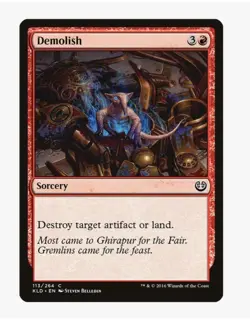 Demolish MTG KLD LP | Pauper EDH Land Destruction Artifact Removal Ponza - Image 1