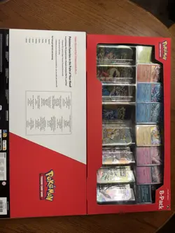 TWO Pokemon TCG Scarlet & Violet Prismatic Evolutions 8 Mini Tins Sealed Costco - Image 3