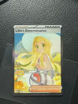 Pokemon Lillie's Determination SIR 184/132 Mega Evolution ENGLISH Pack Fresh - Image 1