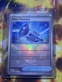 Pokemon Glass Trumpet Poke Ball Pattern 110/131 Prismatic Evolutions Holo NM - Image 1