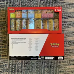 (2x) Costco Pokemon Prismatic Evolutions Mini Tins 8 Pack (16 Mini Tins) - Image 2