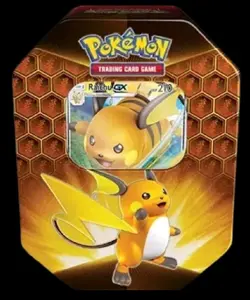 Pokemon TCG : Hidden Fates Tin - Raichu GX -FACTORY SEALED 820650804816 - Image 1