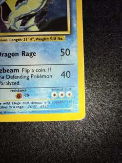 Pokemon Gyarados Holo 6/102 from Base Set Unlimited in DMG condition! - Image 5