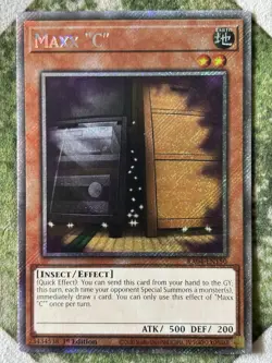 YuGiOh MAXX "C" Platinum Secret Rare RA04-EN150 - Image 2