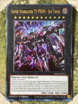 YuGiOh SUPER STARSLAYER TY-PHON - SKY CRISIS Ultra Rare RA04-EN072 - Image 2