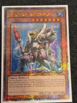 Mermail Abyssteus Quarter Century Secret Rare RA03-EN007 Yugioh NM - Image 1