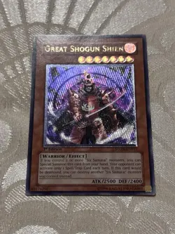 Yugioh Great Shogun Shien STON-EN013 Ultimate Rare 1st Edition NM - Image 1