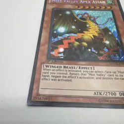 Yugioh Mist Valley Apex Avian HA02-EN049 Secret Rare 1st Ed LP - Image 2