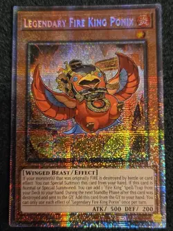 Yugioh! TCG - Legendary Fire King Ponix - Starlight Rare - MP25-EN048 - Image 1