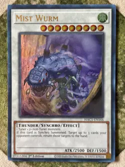 YuGiOh MIST WURM Ultra Rare HAC1-EN166 - Image 2