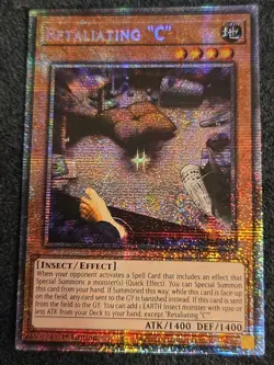 Yugioh! 1x Retaliating "C" MP25-EN027 Starlight Rare 1st Ed NM - Image 1