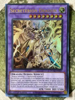 YuGiOh SECRETERION DRAGON Ultra Rare DUAD-EN037 - Image 2
