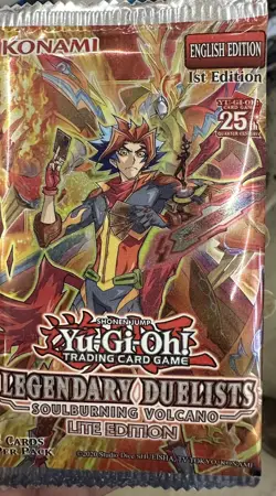 yugioh cards 3 Card Pack Sealed First Edition:soulburning Volcano Lite Edition - Image 1