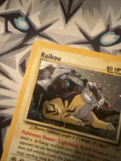 Raikou 13/64 Neo Revelation Pokemon Card Holo Rare MP - Image 2