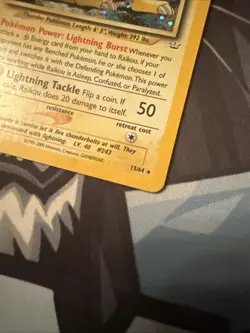 Raikou 13/64 Neo Revelation Pokemon Card Holo Rare MP - Image 4