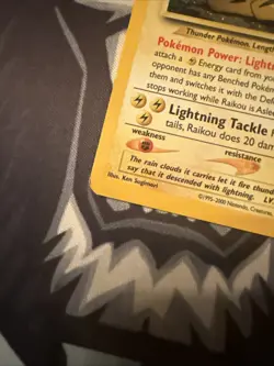 Raikou 13/64 Neo Revelation Pokemon Card Holo Rare MP - Image 5