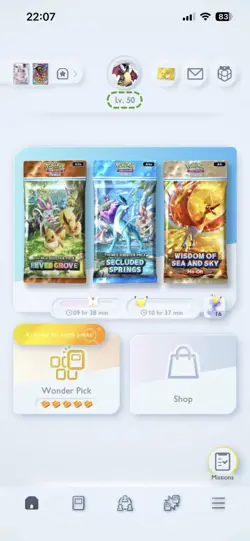 Pokemon TCG Pocket Account • Level 50 • All Cards Collected • 300K Shine Dust - Image 1