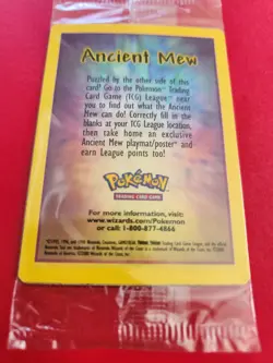 Ancient Mew 2000 English Verseion (SEALED) with FREE Digimon Movie Promo Card - Image 3