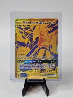 Pokemon Pikachu & Zekrom GX SM248 Holo Card Tag Team Promo - Image 3