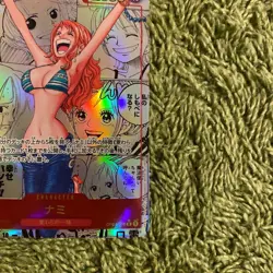 One Piece Card Nami OP01-016 Manga Comic Art Japanese Holo - Image 5