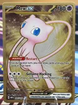 Mew ex (Metal Card) 205/165 S&V: 151 UPC Rare Pokemon TCG - NM - Image 1