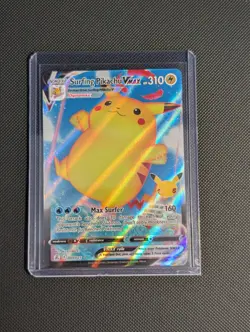 Surfing Pikachu VMAX 009/025 Celebrations Holo Rare Pokemon Card NM English - Image 1