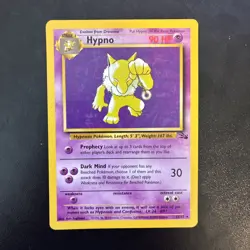 Hypno Non-Holo - Fossil - #23/62 - Rare Vintage Pokemon Card 1999 WOTC - Image 1