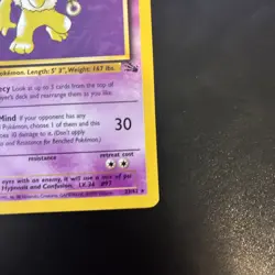 Hypno Non-Holo - Fossil - #23/62 - Rare Vintage Pokemon Card 1999 WOTC - Image 4