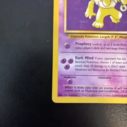 Hypno Non-Holo - Fossil - #23/62 - Rare Vintage Pokemon Card 1999 WOTC - Image 5