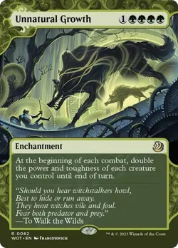 Unnatural Growth Wilds of Eldraine NM MTG - Image 1