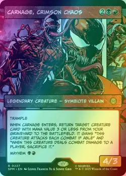 MTG - Carnage, Crimson Chaos - Borderless - SPM 227 - FOIL - NM - Image 1